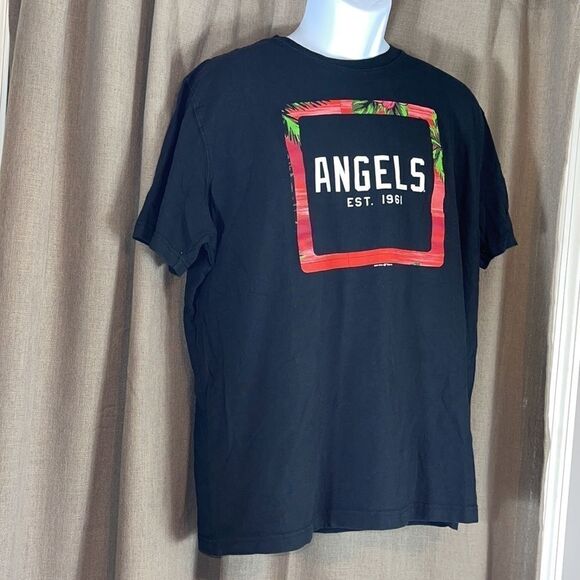 New Era Black Tee with Red and Green Accents - Picture 3 of 8